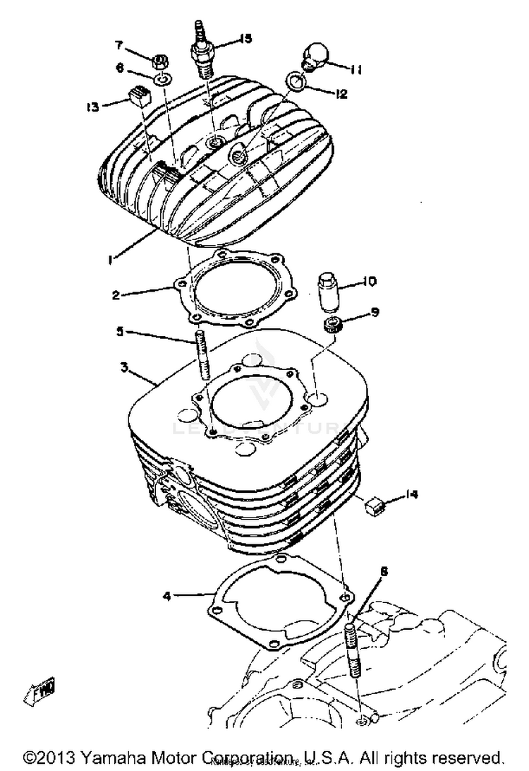 Cylinder Head-Cylinder Schematic