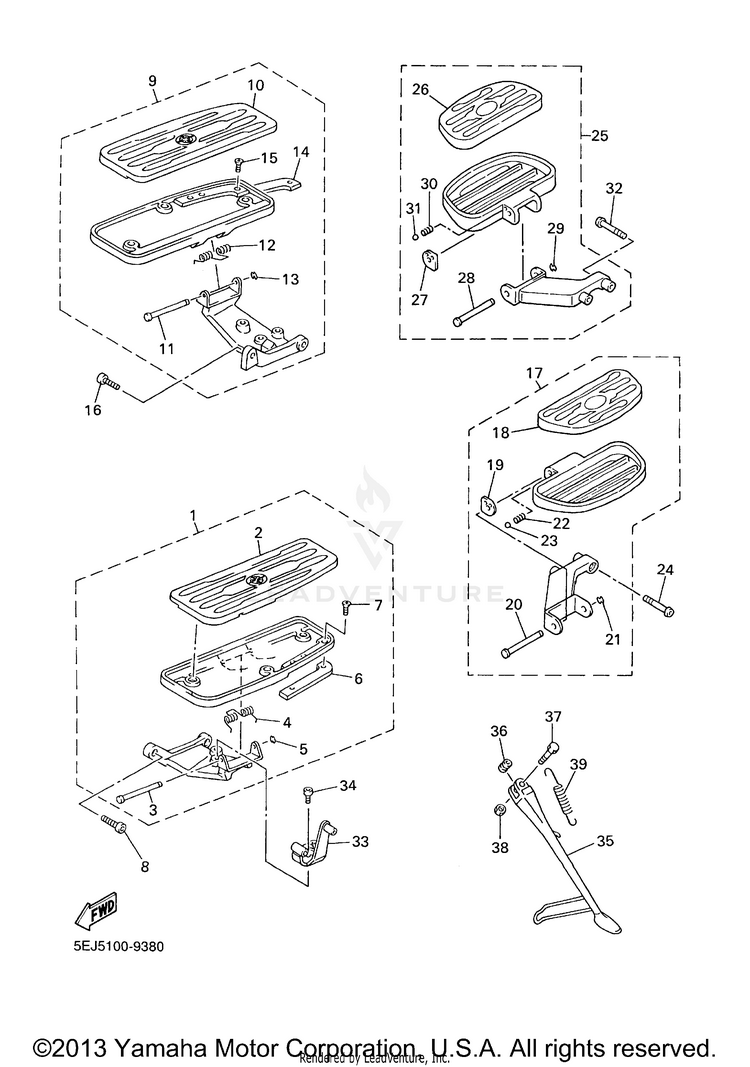 Stand Footrest Schematic
