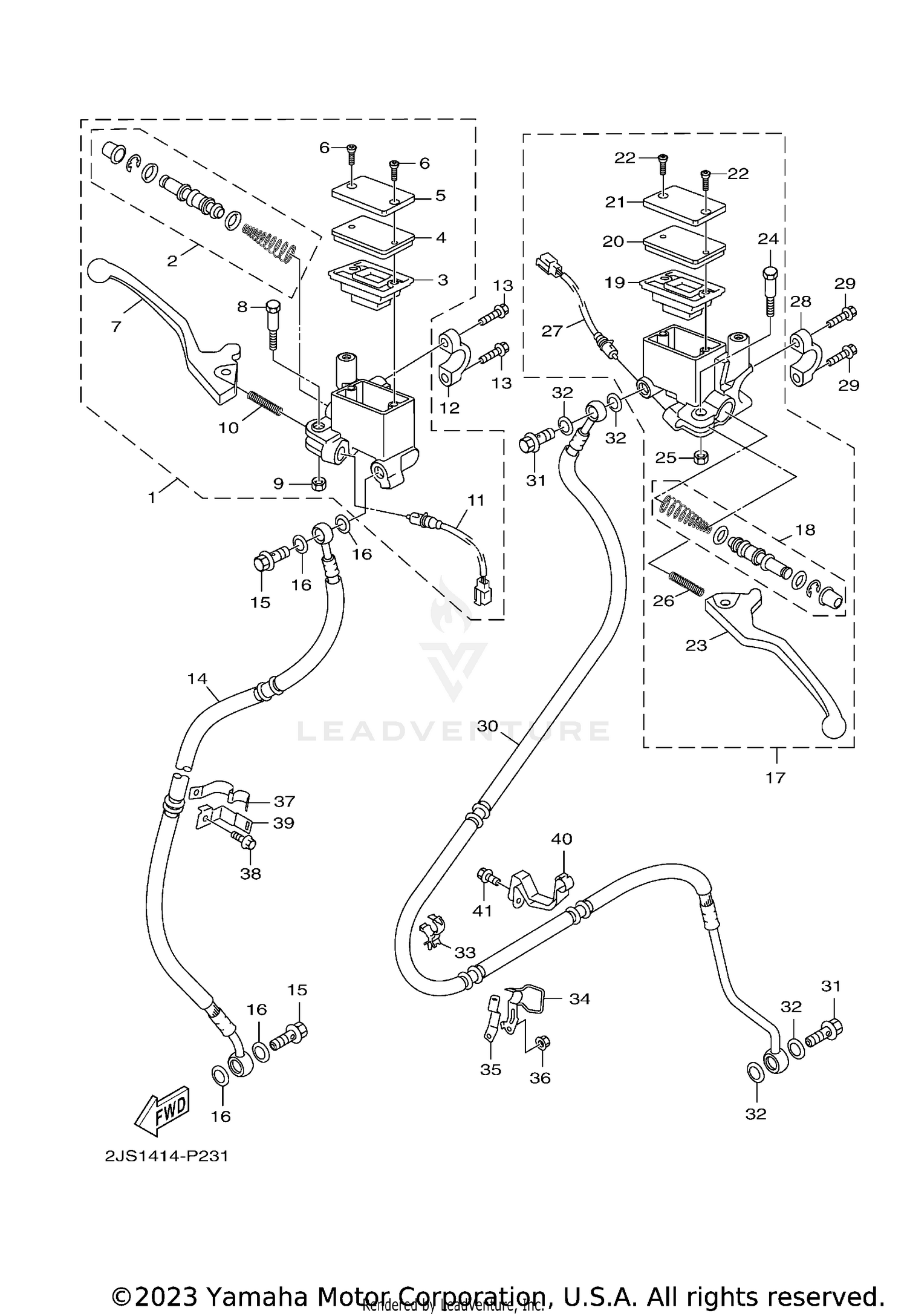 FRONT MASTER CYLINDER