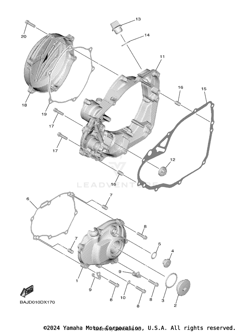 Crankcase Cover 1 Schematic