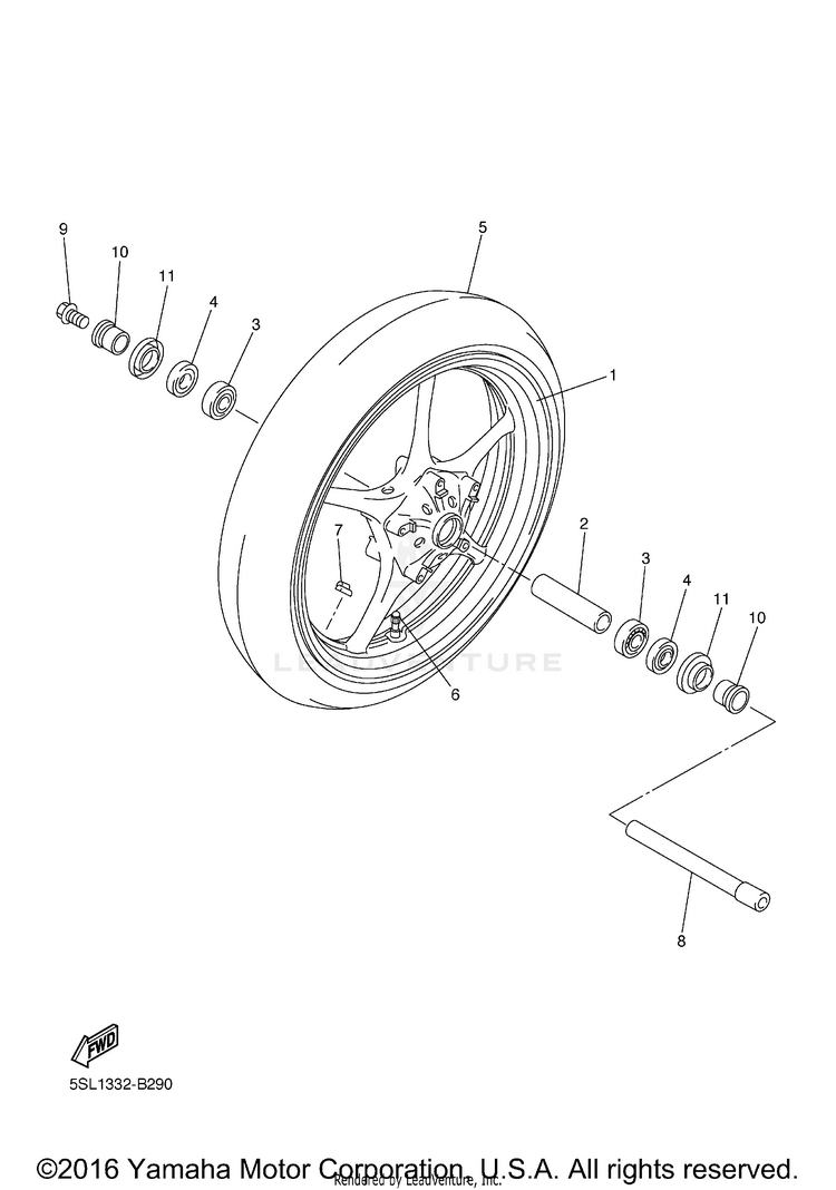 Front Wheel Schematic