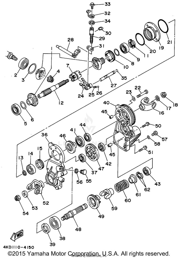 Middle Drive Gear Schematic
