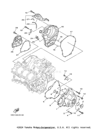 Crankcase Cover 1 Schematic