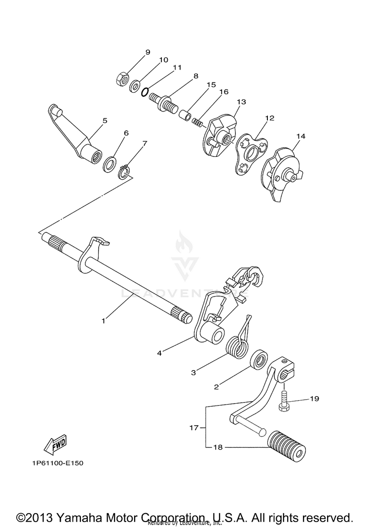 Shift Shaft Schematic