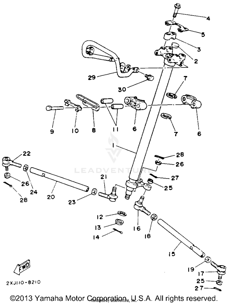 Steering BLASTER - YFS200E_MN - 1993 Schematic