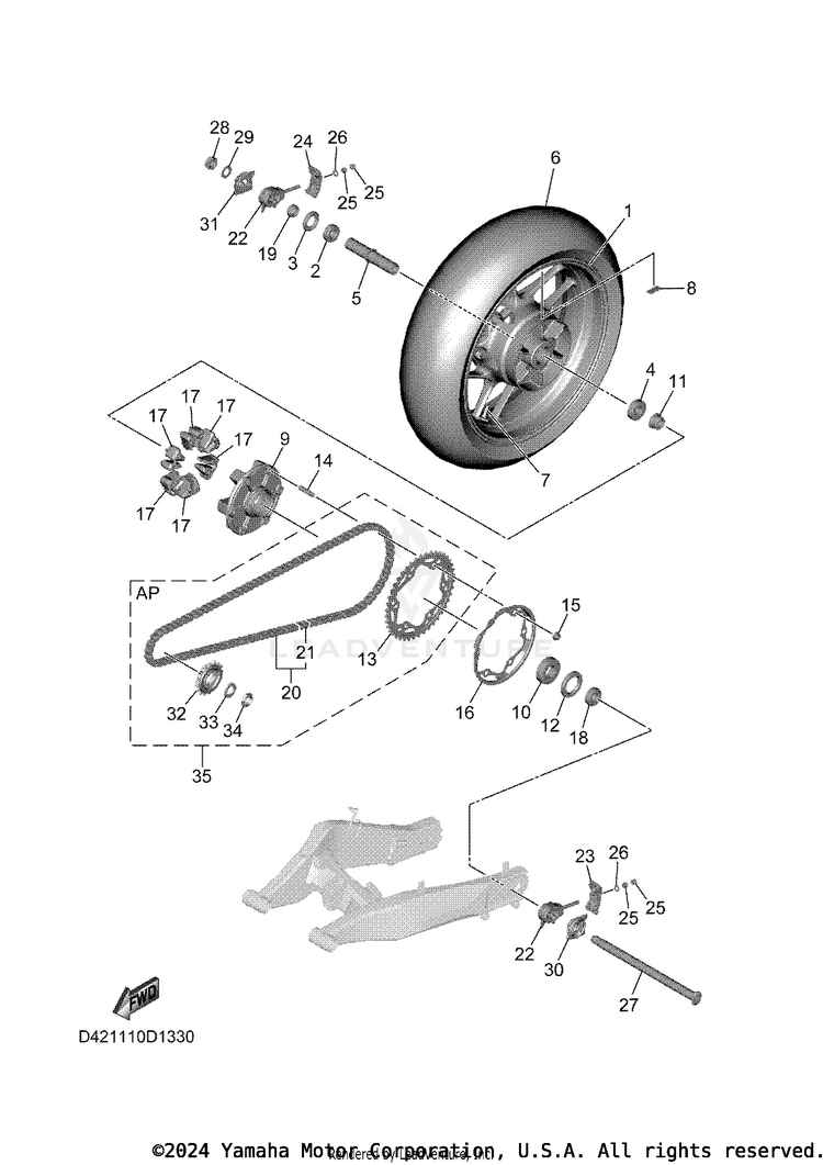 Rear Wheel Schematic