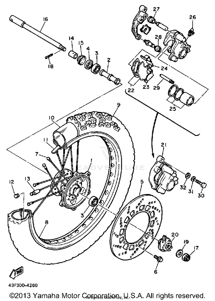 Front Wheel Schematic