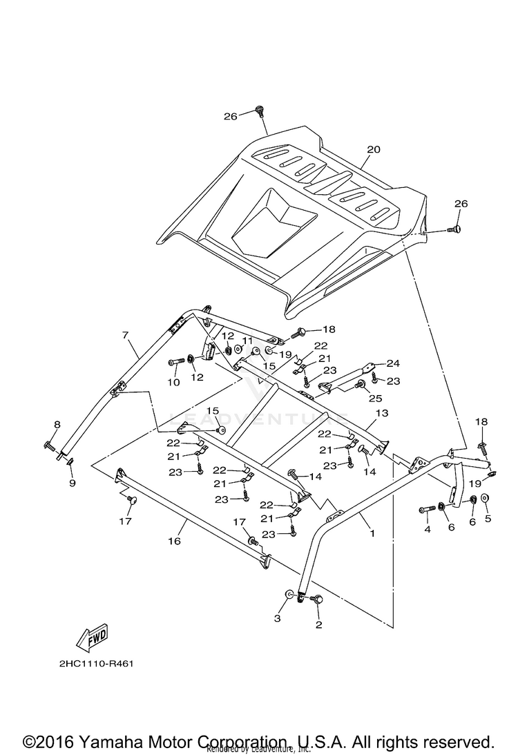 Guard 2 YXZ1000R EPS - YXZ10YMXHO - 2017 Schematic