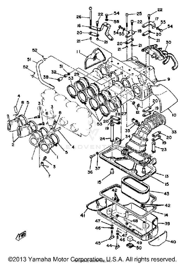 Intake XS1100SG - 1980 Schematic