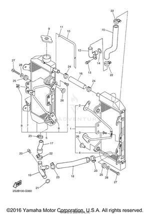 Radiator Hose Schematic