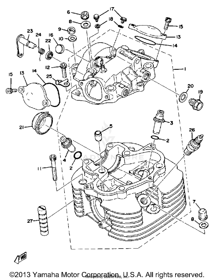 Cylinder Head Schematic