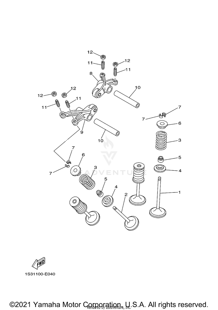 Valve KODIAK 700 EPS - YFM70KPANG - 2022 Schematic