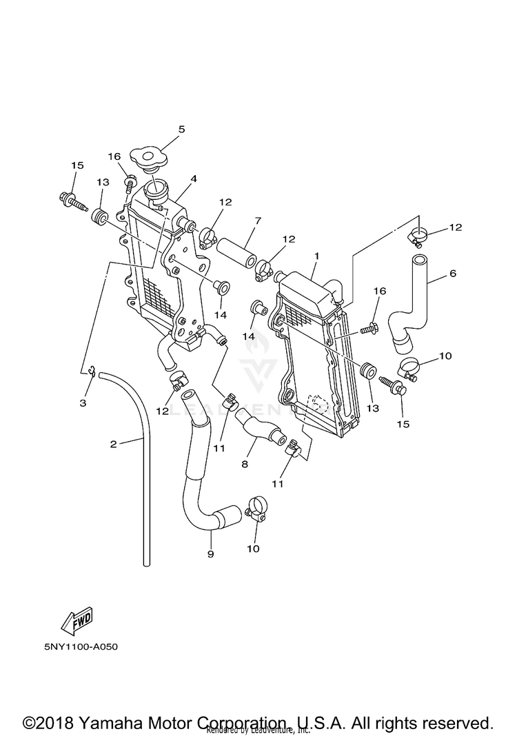 Radiator Hose Schematic