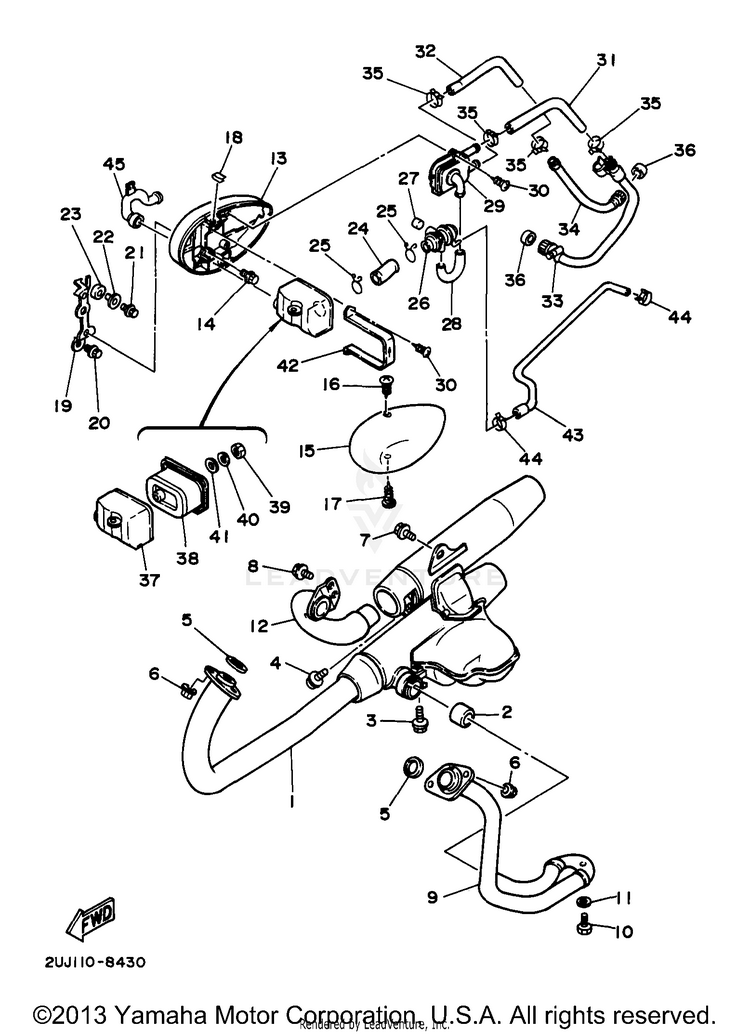 Exhaust California Only Schematic