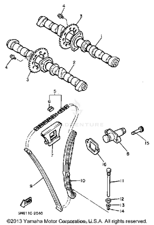 Camshaft Chain Schematic