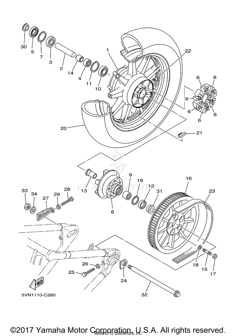 Rear Wheel Schematic