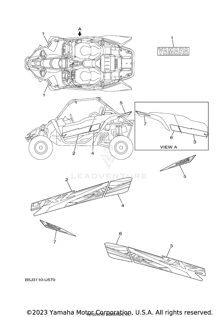 Graphics YXZ1000R EPS - YXZ10YMXKD - 2019 Schematic
