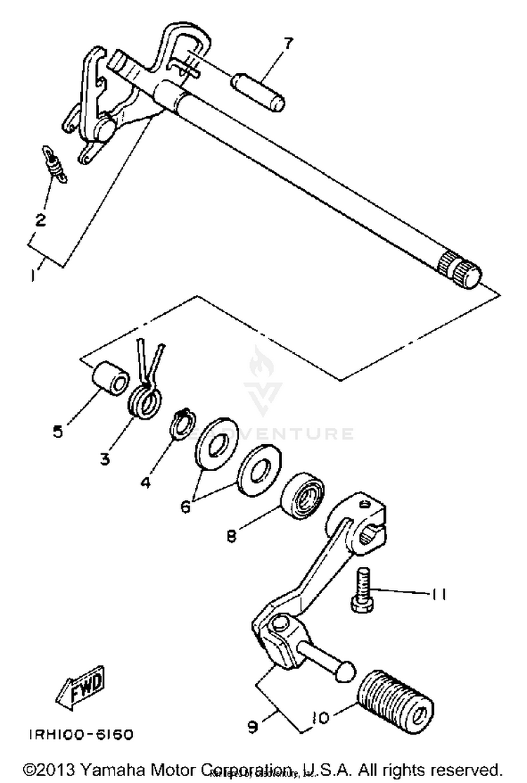 Shift Shaft Schematic