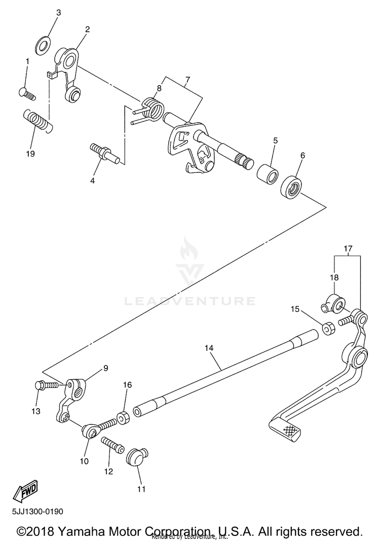 Shift Shaft Schematic