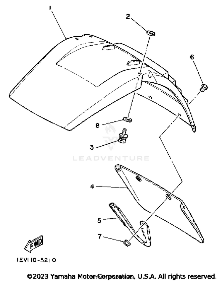Front Fender Schematic