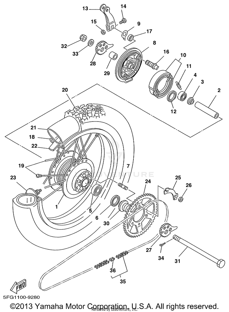 Rear Wheel Schematic