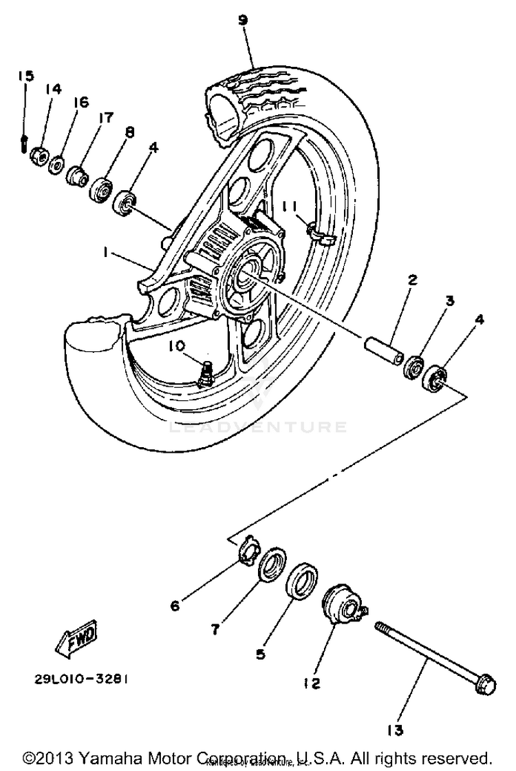 Front Wheel Schematic