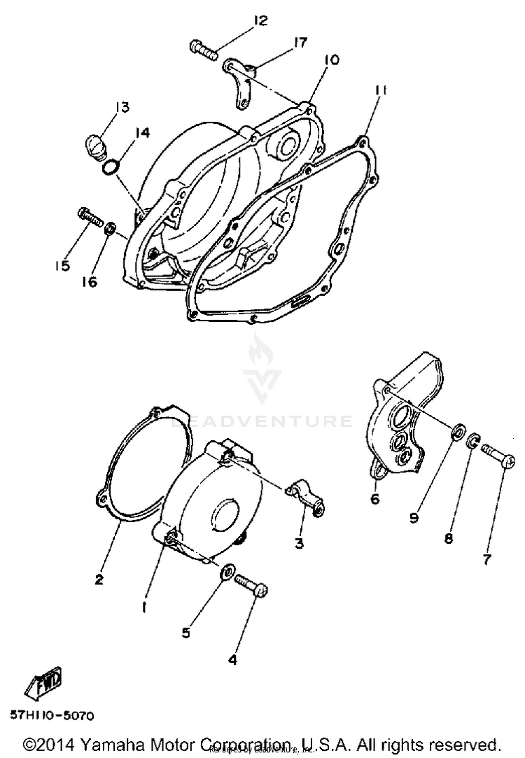 Crankcase Cover Schematic