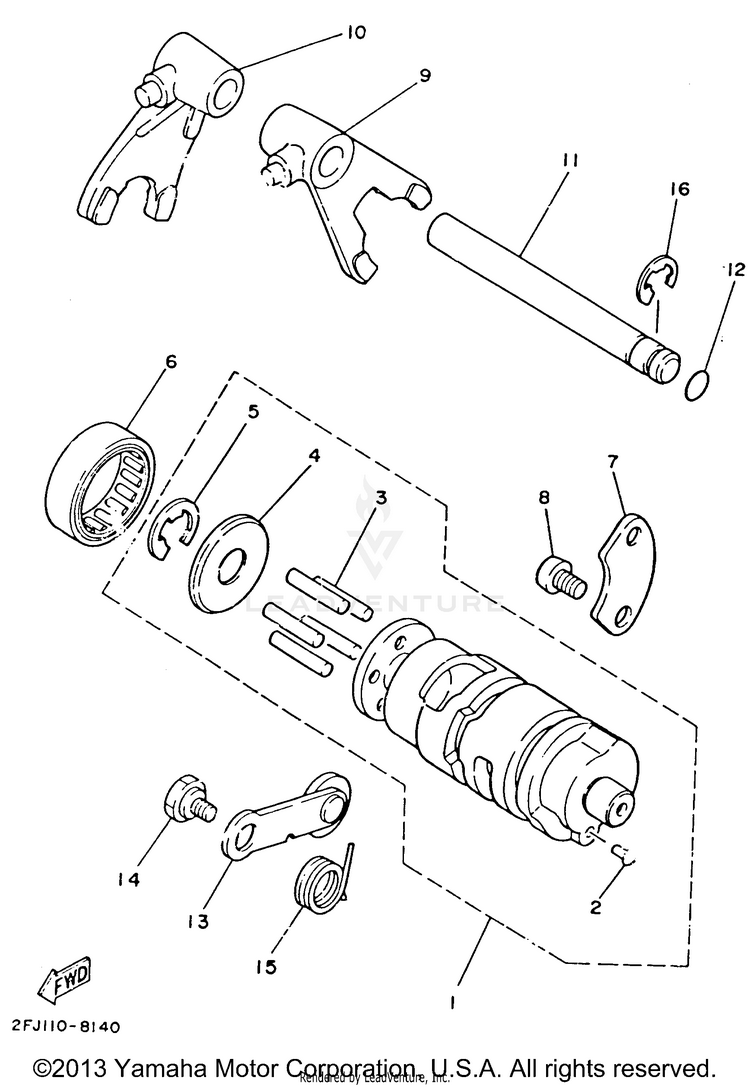 Shift Cam - Fork Schematic