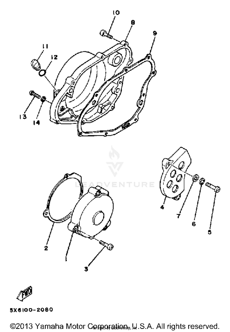 Crankcase Cover Schematic