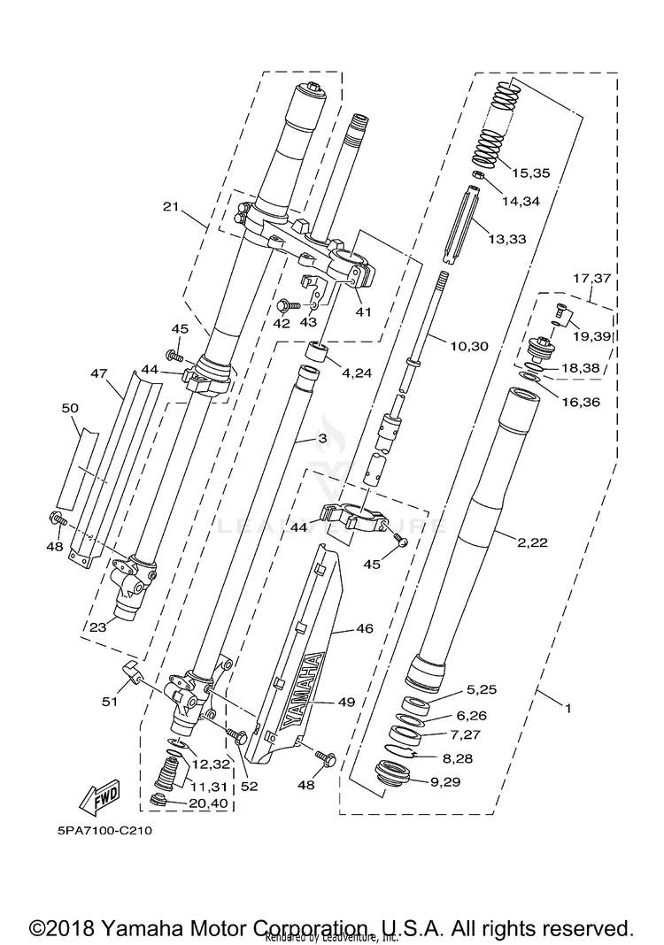 Front Fork Schematic