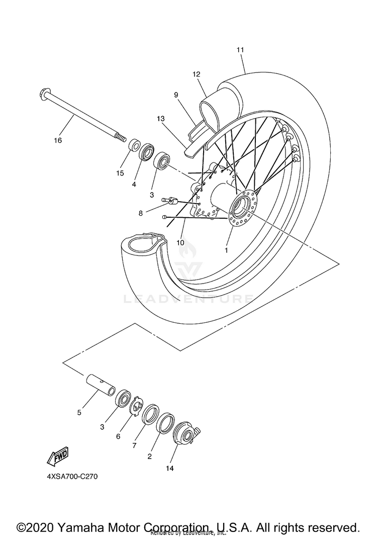 Front Wheel Schematic