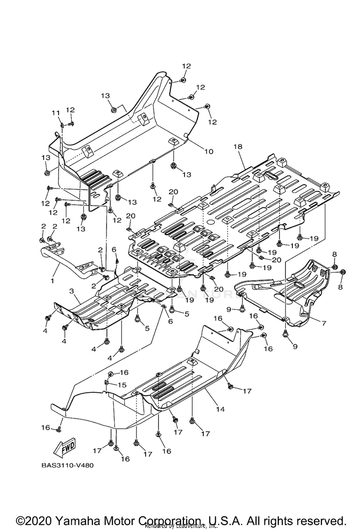 Guard YXZ1000R SS SE CAL - YXZ10YCCMW - 2021 Schematic