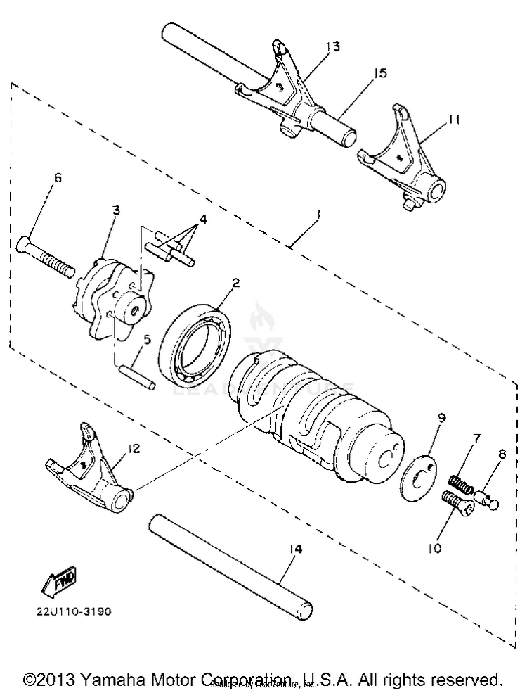 Shift Cam Fork Schematic