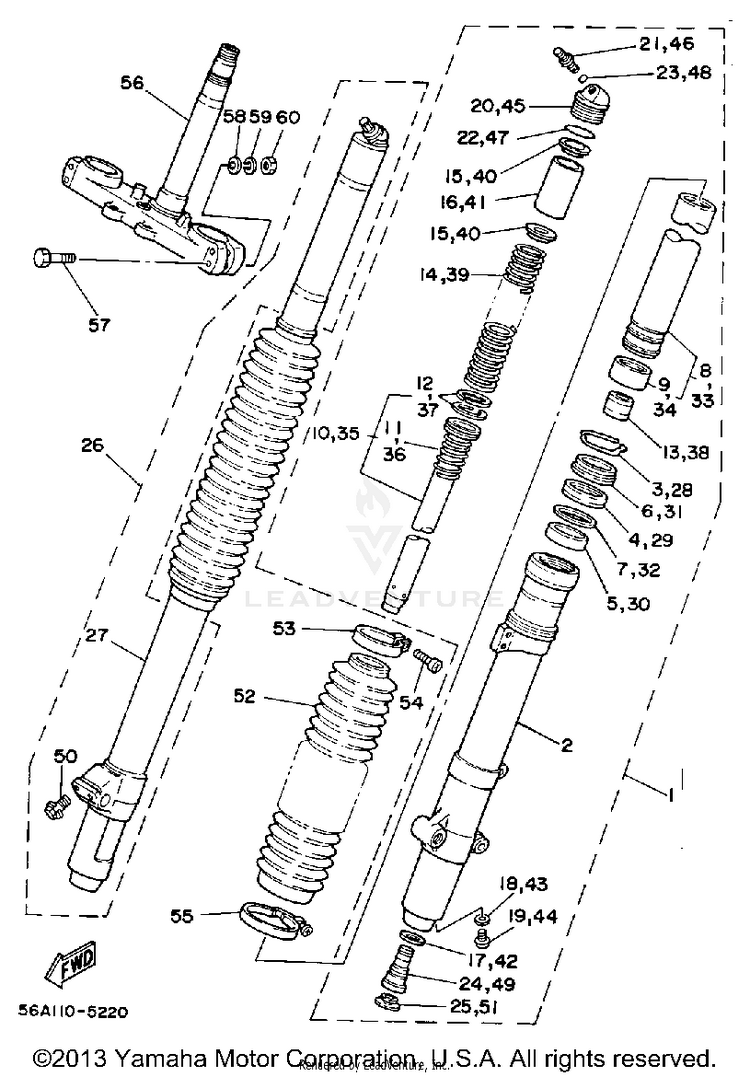 Front Fork Schematic