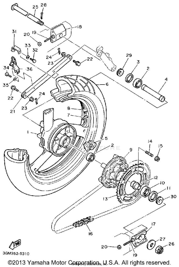 Rear Wheel Schematic