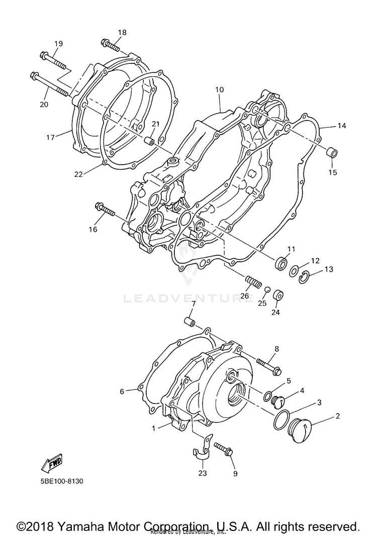 Crankcase Cover 1 Schematic