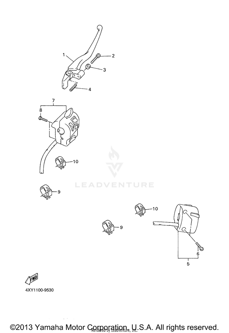 Handle Switch Lever Schematic