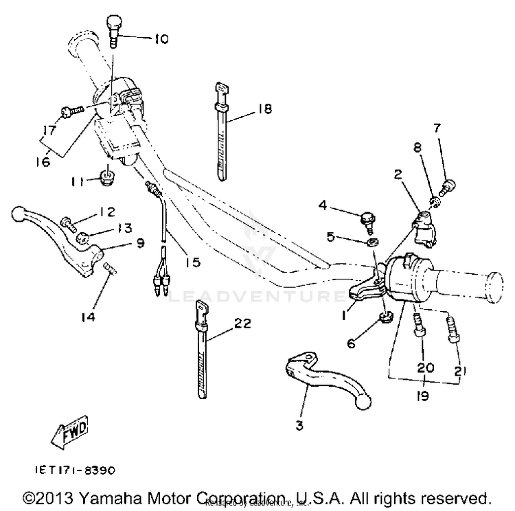 Handle Switch - Lever Schematic