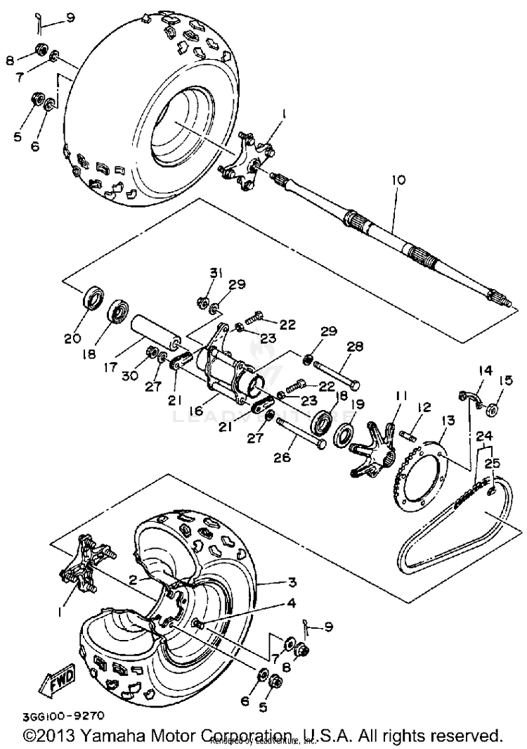 Rear Wheel Schematic
