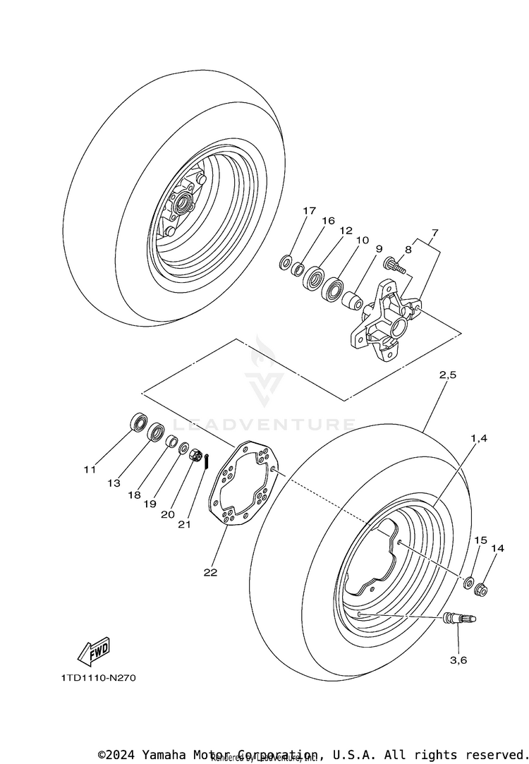 Front Wheel Schematic