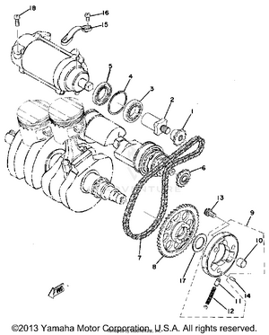 Starting Motor Unit Schematic