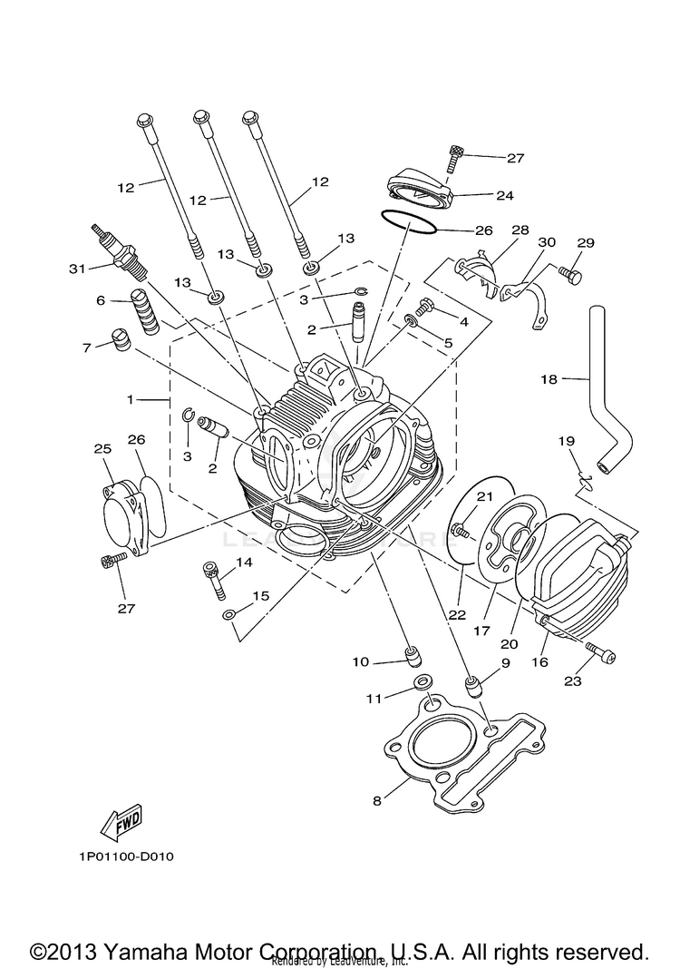 Cylinder Head Schematic
