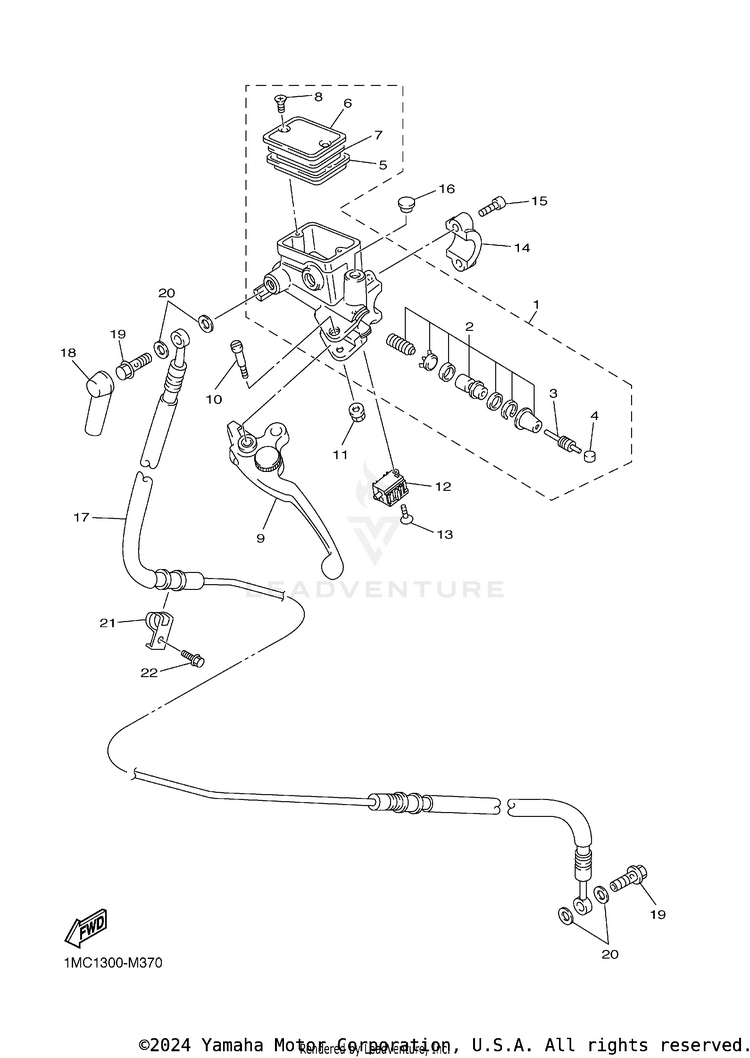 Front Master Cylinder 2 Schematic