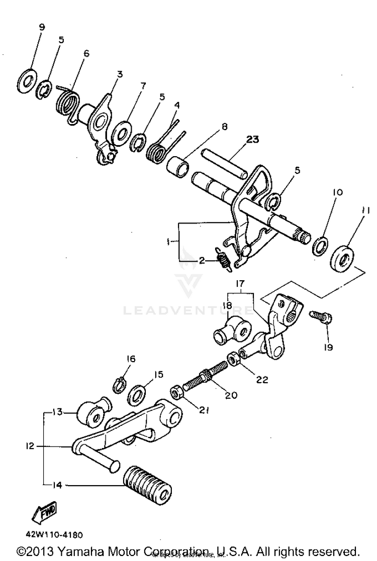 Shift Shaft Schematic