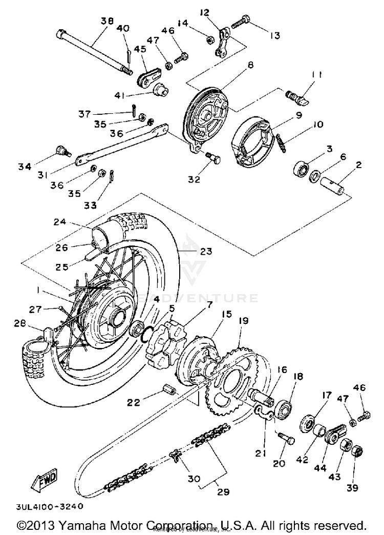 Rear Wheel Schematic