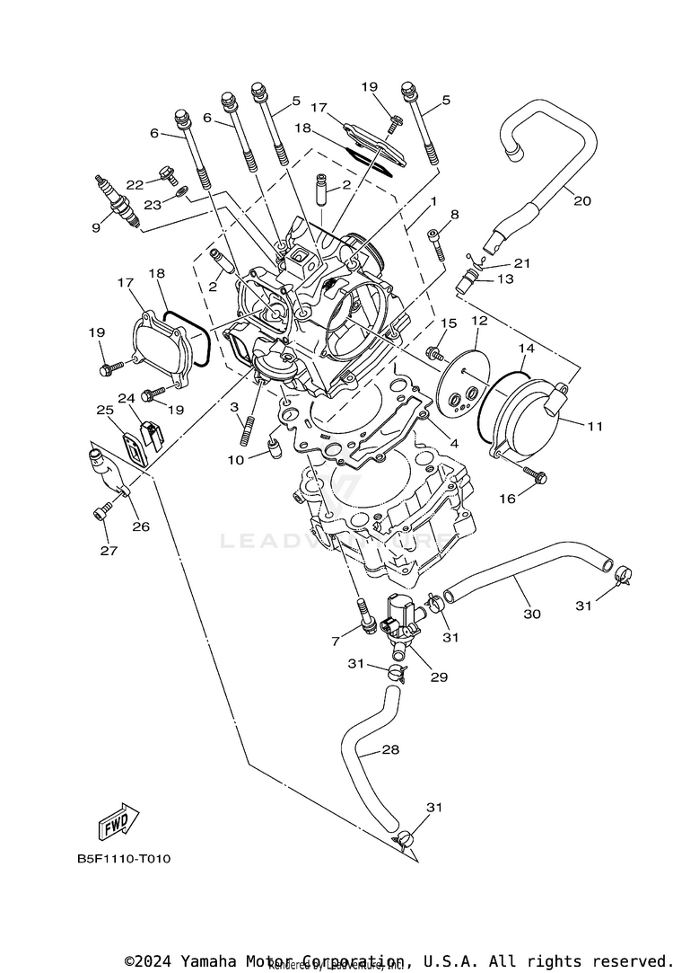 Cylinder Head Schematic