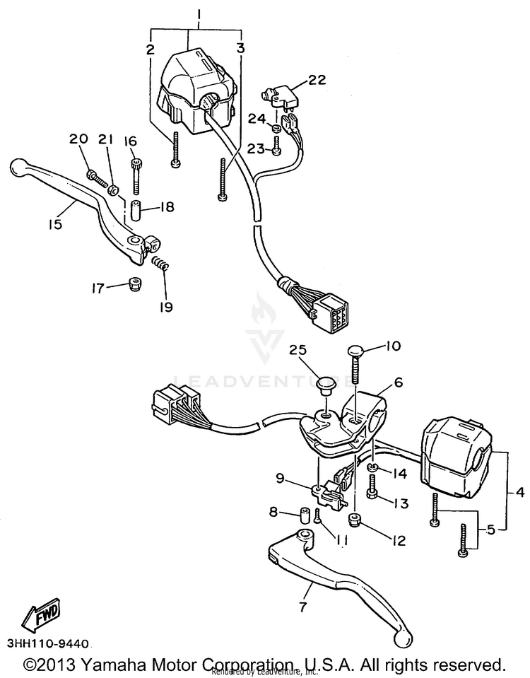 Handle Switch Lever Schematic