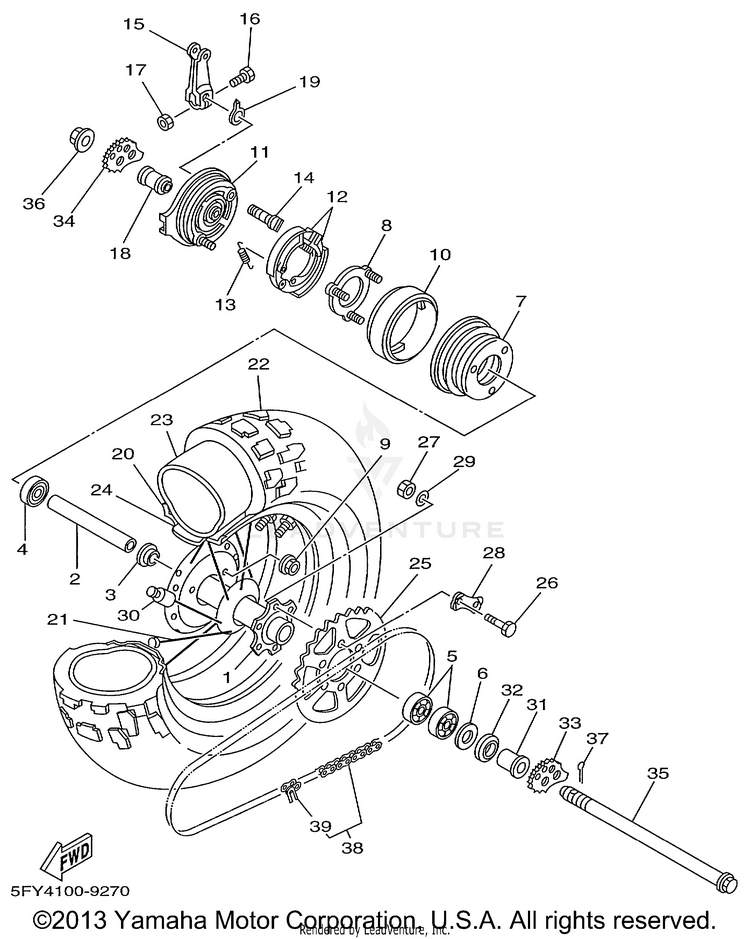 Rear Wheel Schematic