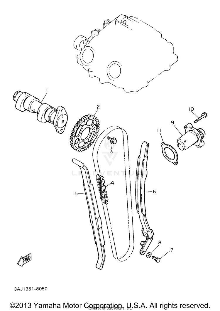 Camshaft Chain Schematic
