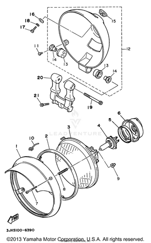 Headlight 2 Xv1100s Schematic